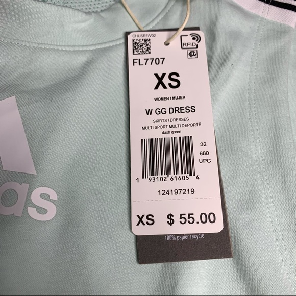Adidas Active Dress Mint Green NWT XS - Picture 6 of 16